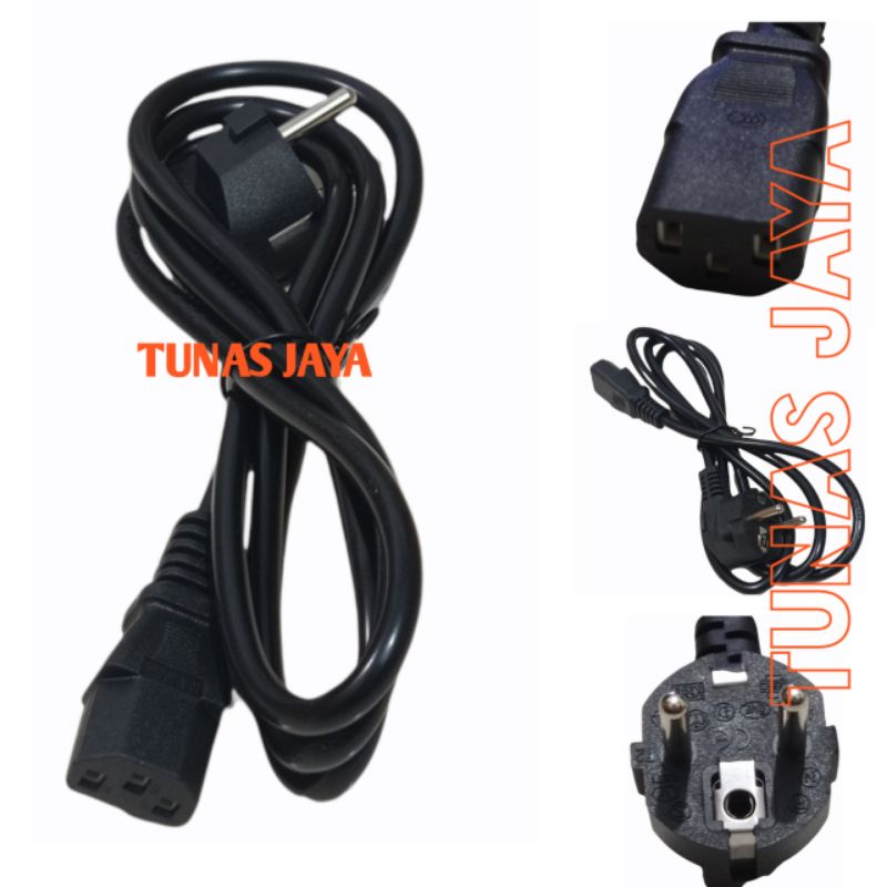 Jual KABEL POWER LISTRIK 3PIN KABEL POWER AC KABEL POWER 3 PIN | Shopee ...