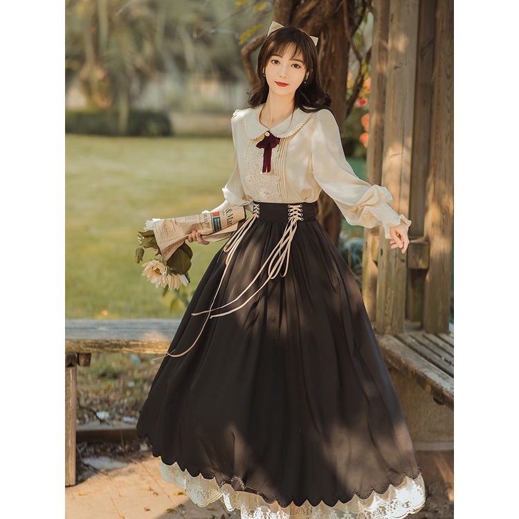 Jual Hanfu women's daily improved dress Han element Guofeng xianqisen ...