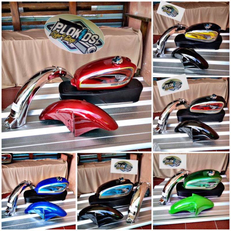 Jual TANGKI CB - SPAKBOR BELAKANG CB -JOK CB-Paket body cb | Shopee ...