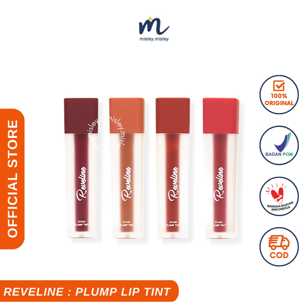 Jual MISLEY - REVELINE Stain Plump Tint | Lip Liptint Lipcream Original ...