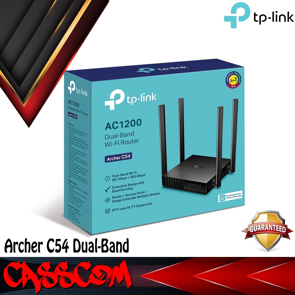 Jual Tp Link Archer C54 Ac1200 Dual Band Wi Fi Router Shopee Indonesia 