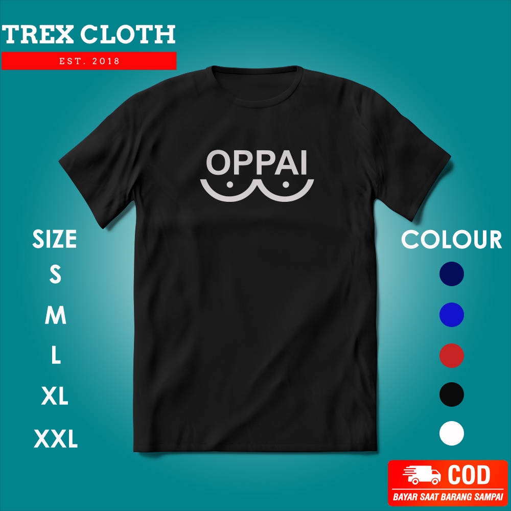 Jual BAJU KAOS CUSTOM GAMBAR ANIMASI KARTUN ANIME JEPANG OPPAI ONE PUCH