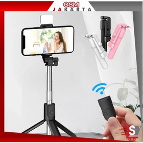 OSM JKT 5533 Tripod Lampu Tongsis Tripod Bluetooth 4 In 1 Dengan Remote Control Tripod