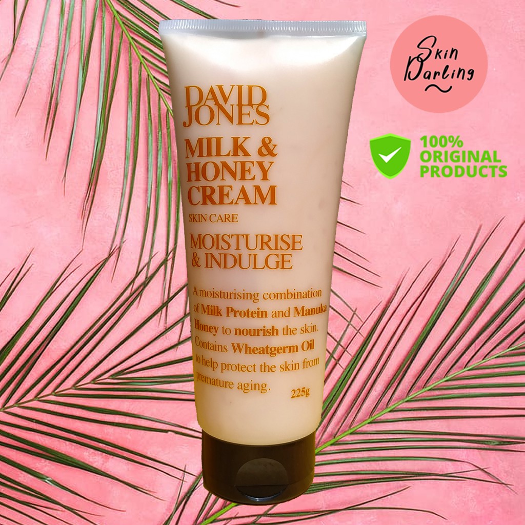 Jual DAVID JONES Milk & Honey Cream 225g Shopee Indonesia