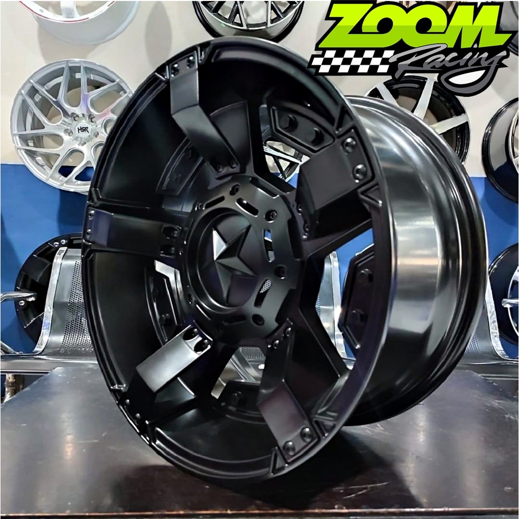 Jual VELG MOBIL SEMI OFFROAD RING 16 HSR RASTA 2 R16 WARNA MATTE BLACK ...
