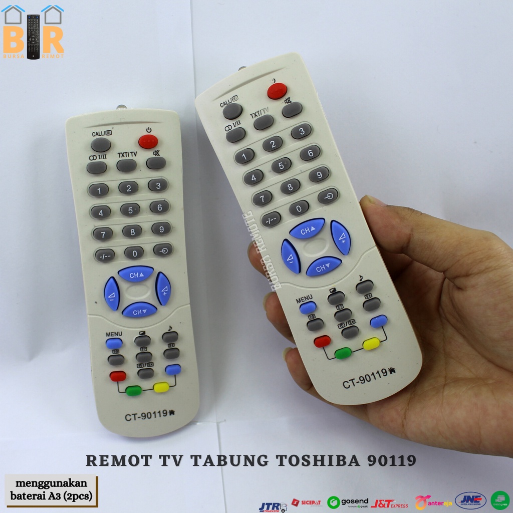 Jual Remot REMOTE TV TOSHIBA Tabung 90119 - ECERAN Dan GROSIR | Shopee