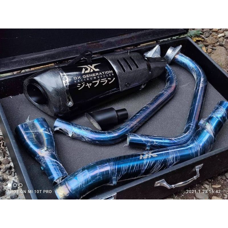 Jual Knalpot ORIGINAL DX RvR Short - Header Blue (FULL SYSTEM) R25 ...