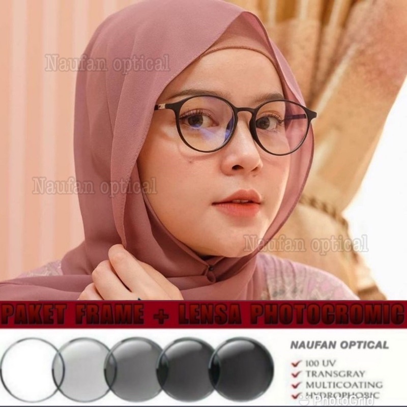 Jual frame kacamata+lensa photocromic ( kacamata minus antiradiasi
