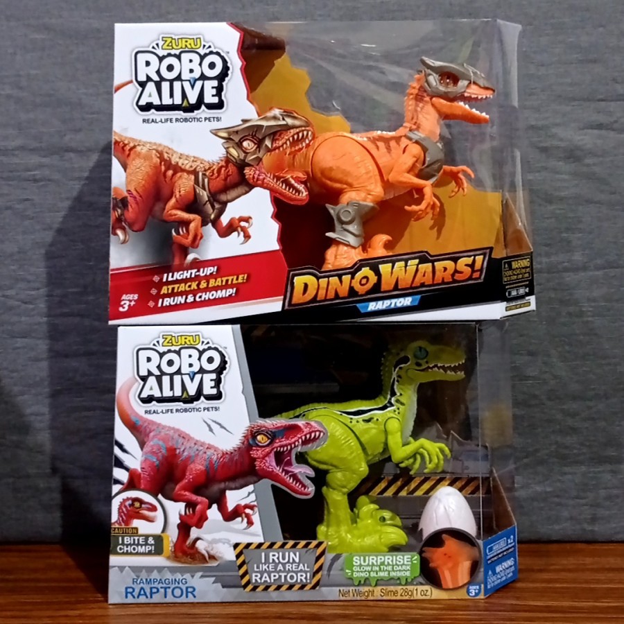 Jual Zuru Robo Alive Dino Wars Raptor Rampaging Raptor Action Figure ...