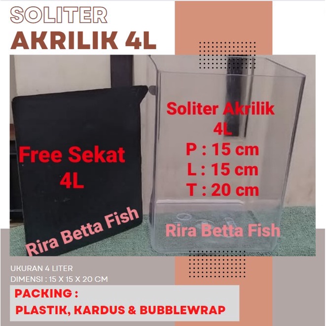 Jual Toples Soliter Ikan Cupang Liter Shopee Indonesia