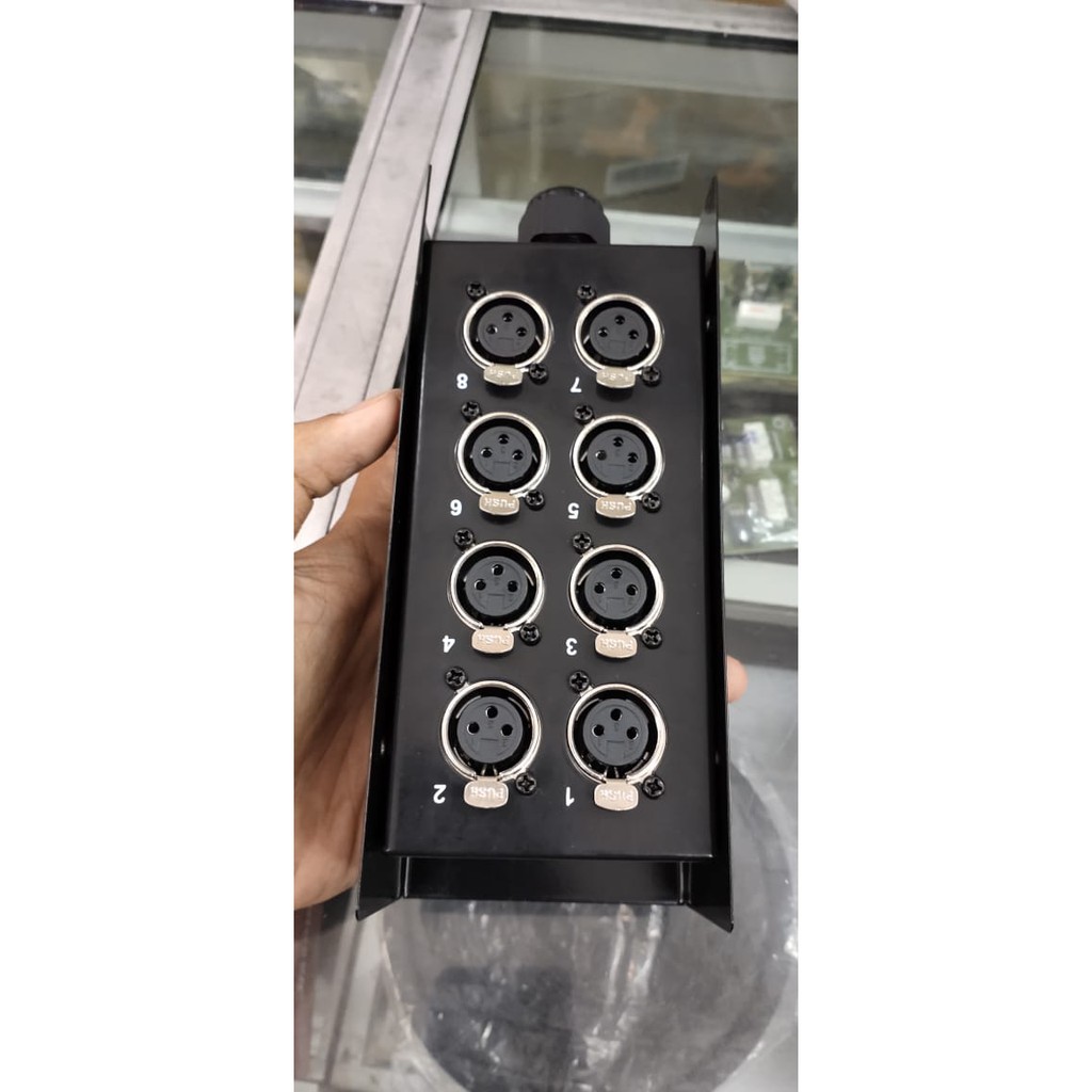 Jual Box Snake isi 8 Channel STX BS-8 Terminal Snake Cable STX XLR Besi ...