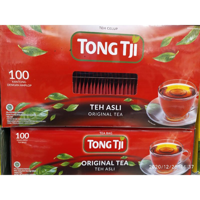 Jual TongTji Teh Asli Original Tea isi 100celup | Shopee Indonesia