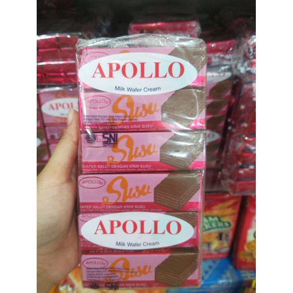 Jual WAFER KRIM SUSU APOLLO MALAYSIA 1PACK 12pcs , WAFER JADUL , WAFER ...