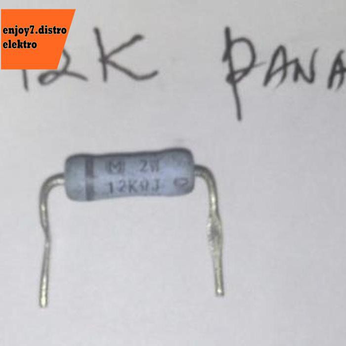Jual 12K R2W Resistor Kaki Tekuk Original Panasonic Bishele88 Ayo Beli ...