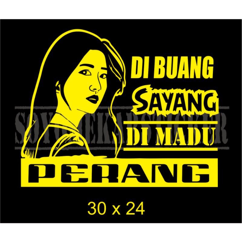 Jual STIKER MOBIL STICKER CUTTING KATA KATA BUAT BAK TRUCK PICK UP KACA ...