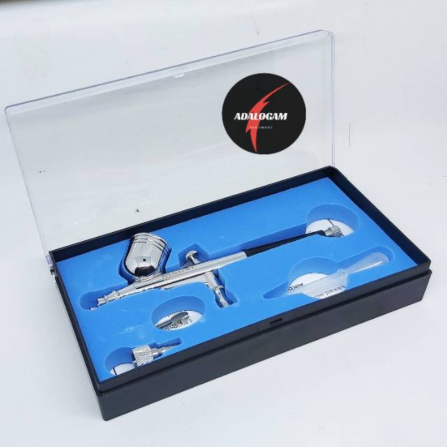 Jual Air Brush Kit Pen Paint Spray Gun Spet Lukis 7cc ABS130 Airbrush ...