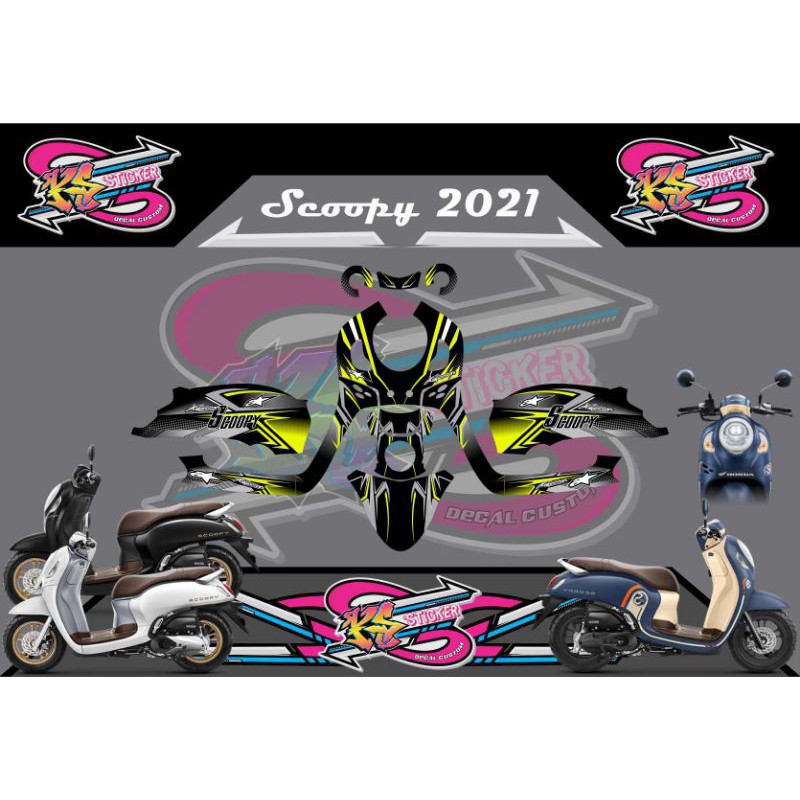 Jual STICKER DECAL NEW SCOOPY 2021 STICKER FULL BODY | Shopee Indonesia