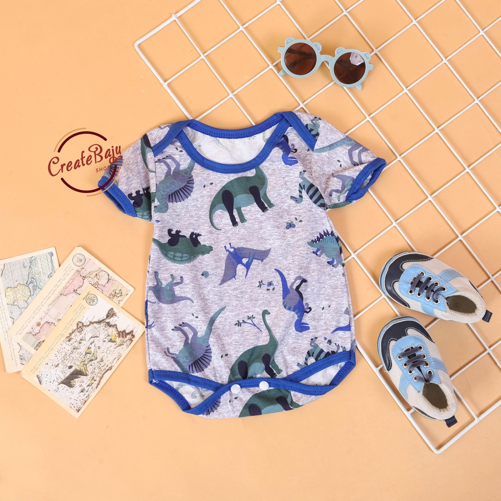 Jual Baju Bayi Jumper Bayi 3 12 Bulan Jumpsuit Bayi Motif Printing