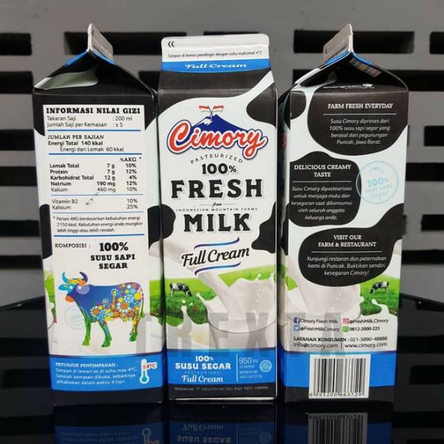 Jual Fresh milk Cimory Varian Rasa : Full cream, Matcha , Strawberry ...