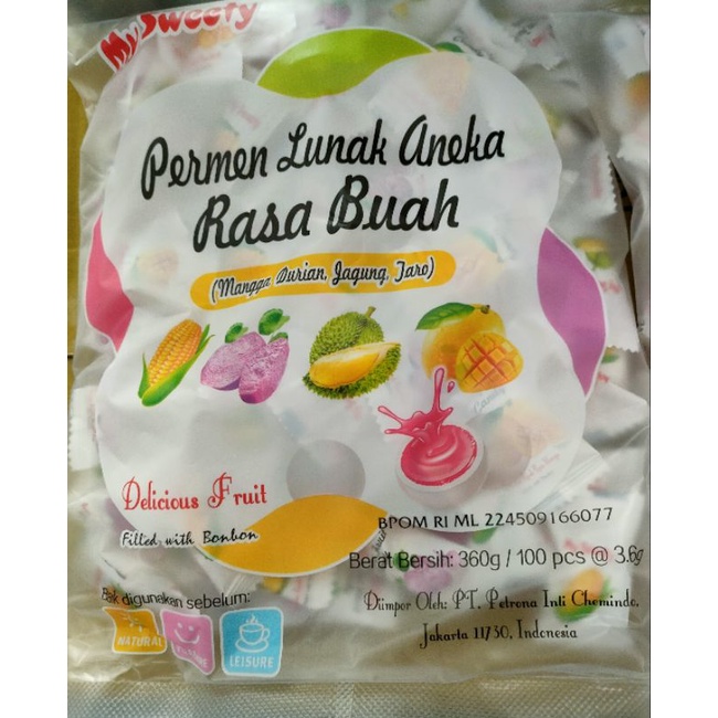 Jual My Sweety Permen Lunak Rasa Buah-buahan 360 Gr | Shopee Indonesia