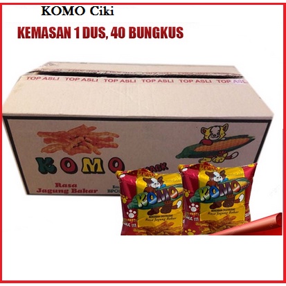 Jual Snack Komo Rasa Jagung Bakar 1 Dus isi 40 pcs | Shopee Indonesia