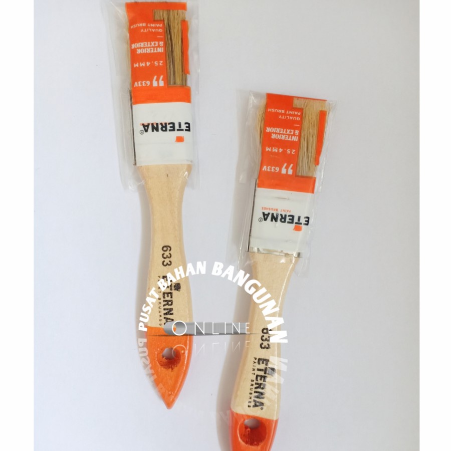 Jual Kuas Cat Tembok Besi Kayu Paint Brush Eterna Inch