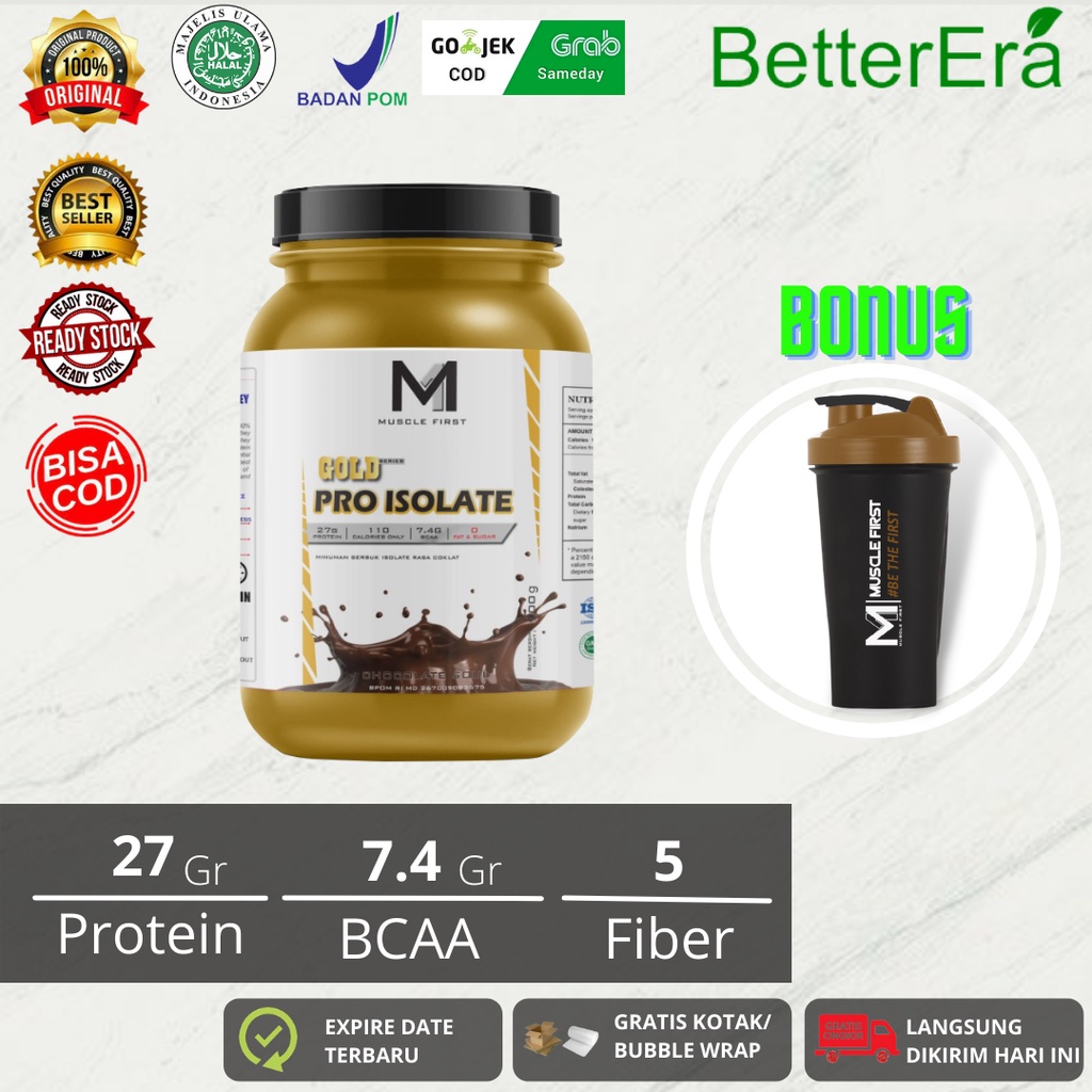 Jual Muscle First Gold Pro Isolate Whey Protein 2 LBS -M1 Rasa Coklat ...