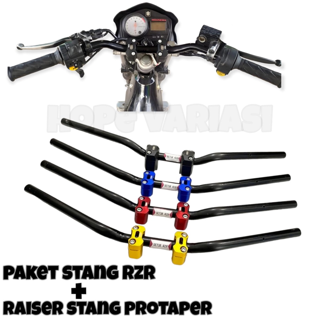 Jual PAKET 2IN1 STANG RZR HITAM SETIR RZR STIR YAMAHA RZR PNP INCLUDE ...