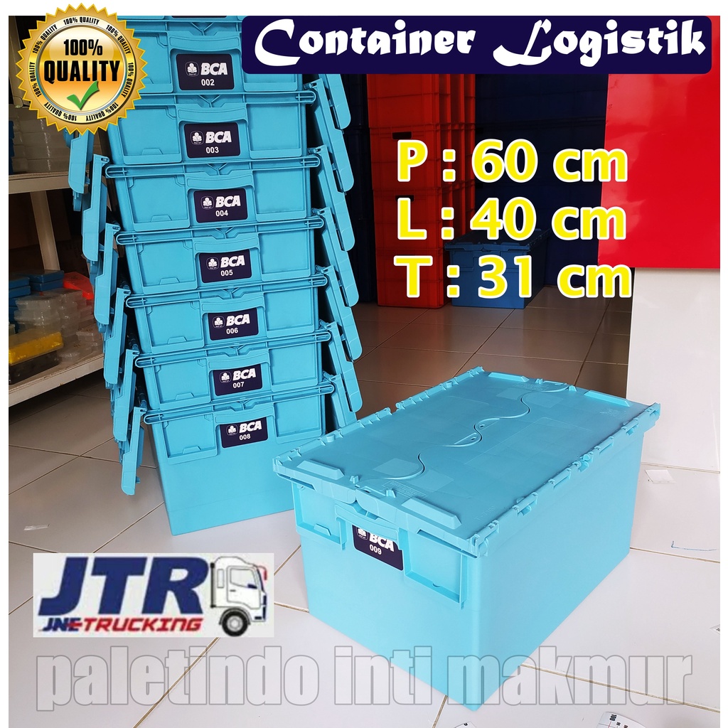 Jual Container Logistik 60 x 40 x 31 Cm - NEW MODEL Kirim KARGO ...