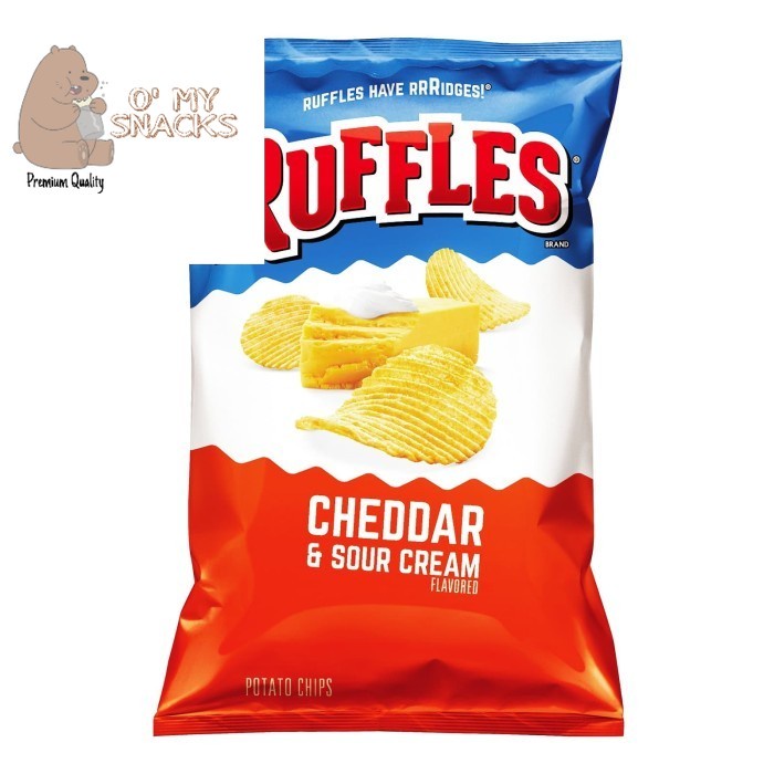 Jual Ruffles Potato Chips Cheddar And Sour Cream 184 2g Shopee Indonesia