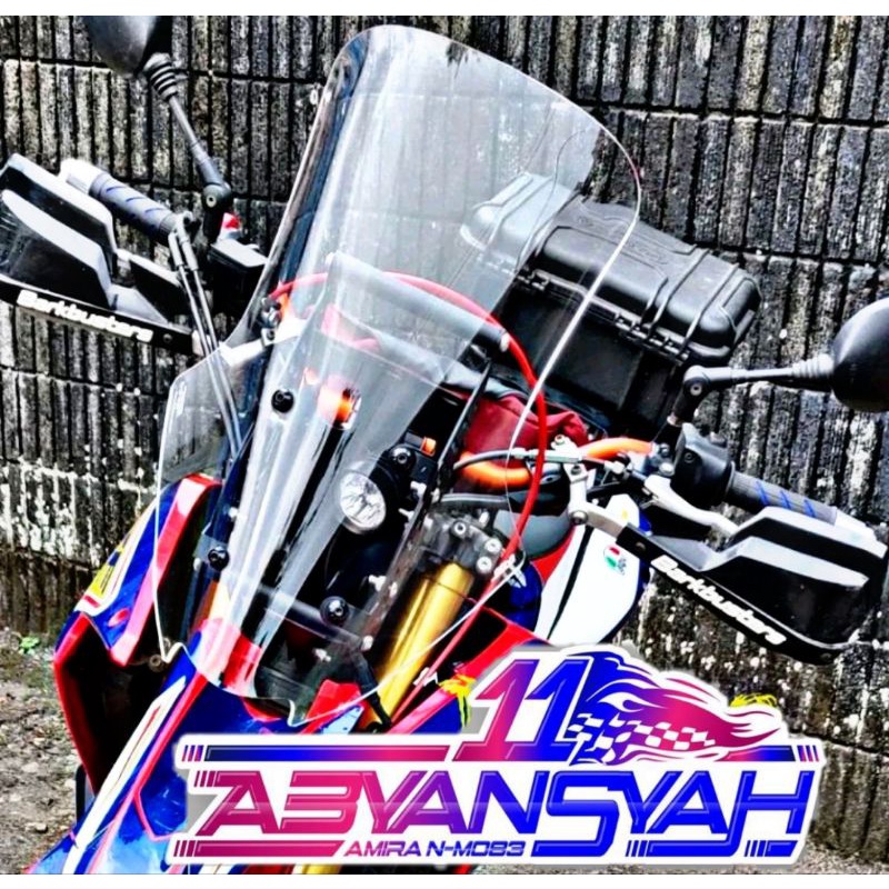 Jual WINDSHIELD CRF250 FLYSCREEN. VISOR HONDA CRF RALLY. TEBAL 4MILI ...