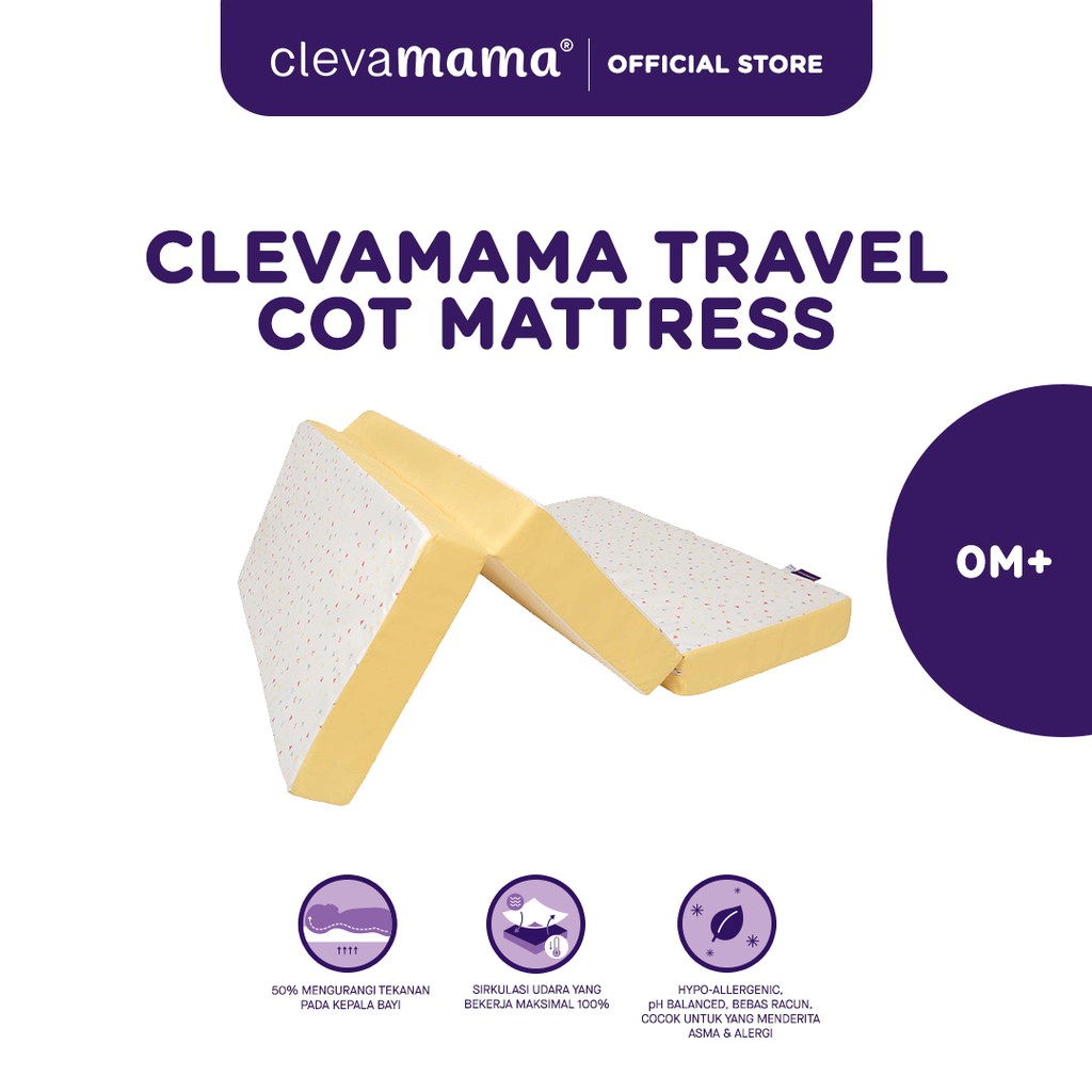 Clevamama foam 3 in cheap 1 travel cot mattress