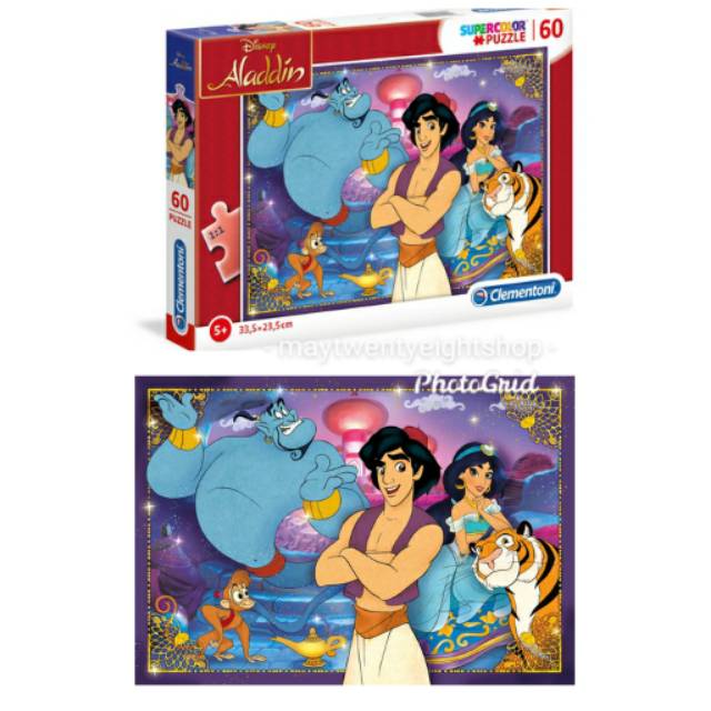 Jual Clementoni Disney Aladdin Jasmine Supercolor Puzzle 60 Pieces ...