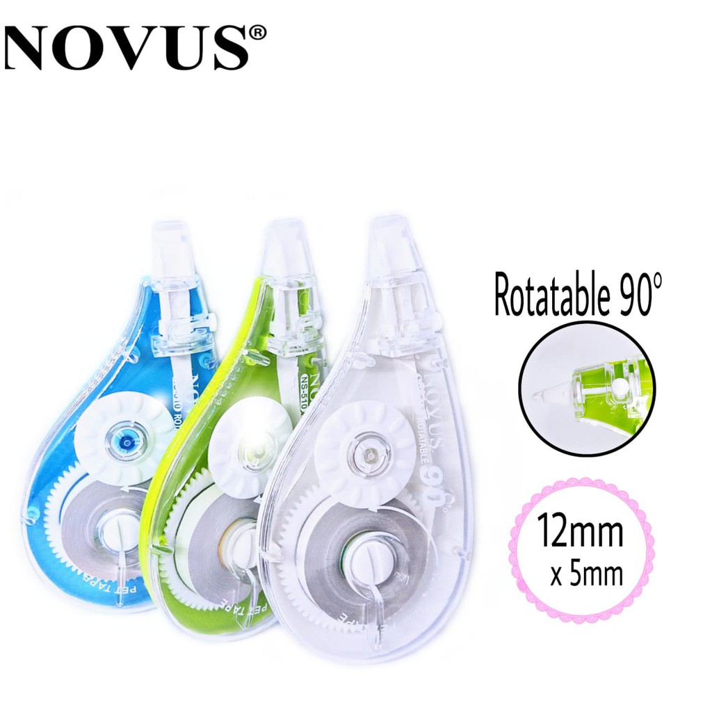 Jual Novus Correction Tape NS-510 (12 mm) / Tip-Ex Kertas | Shopee ...
