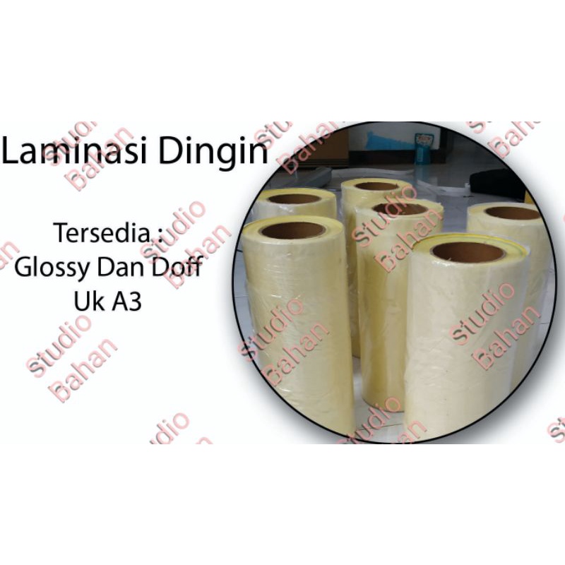 Jual Plastik Cold Laminasi Laminating Dingin A3 Ukuran 32cm X 45cm