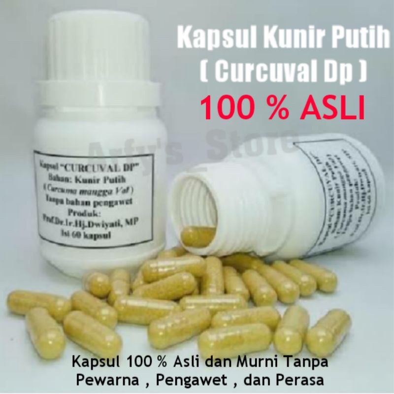 Jual Kapsul Kunir Putih Prof Dwiyati Isi 60 Kapsul Shopee Indonesia 4010