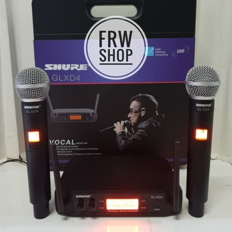 Jual MIC WIRELESS SHURE GLXD 4 / GLXD4 ( HANDHEALD) | Shopee Indonesia