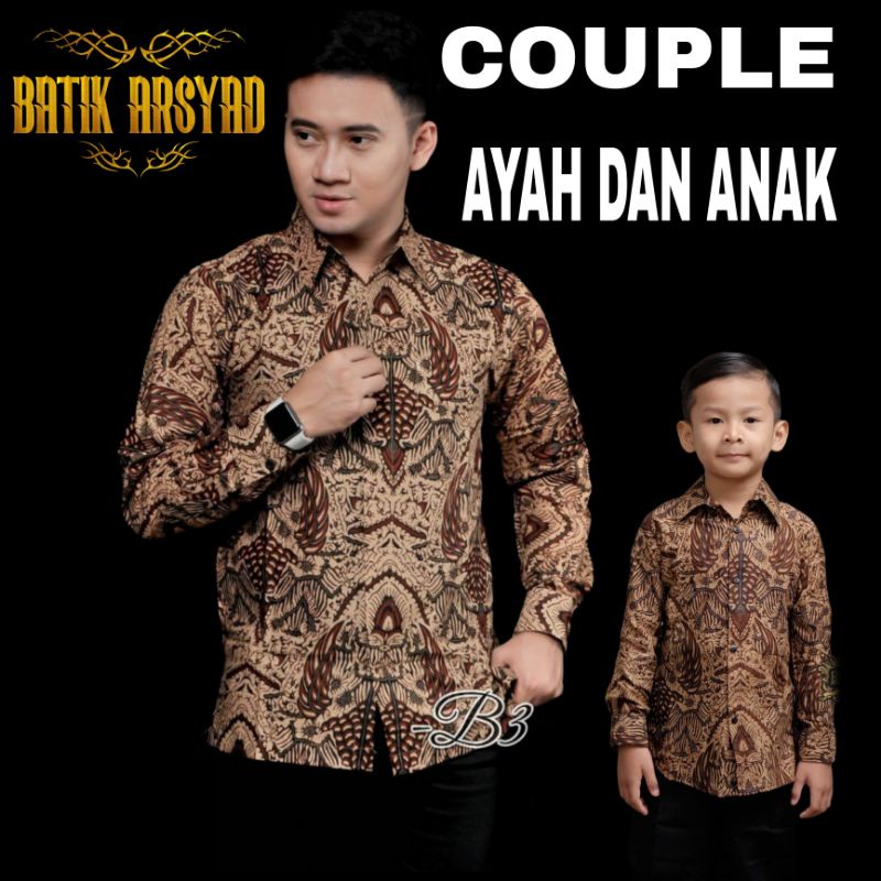 Jual TERBARU Couple sweet || couple batik ayah dan anak cowok BATIK ...