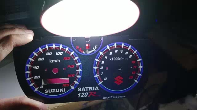 Jual PAPAN SPEEDOMETER SUZUKI SATRIA RU HIU CUSTOM | Shopee Indonesia