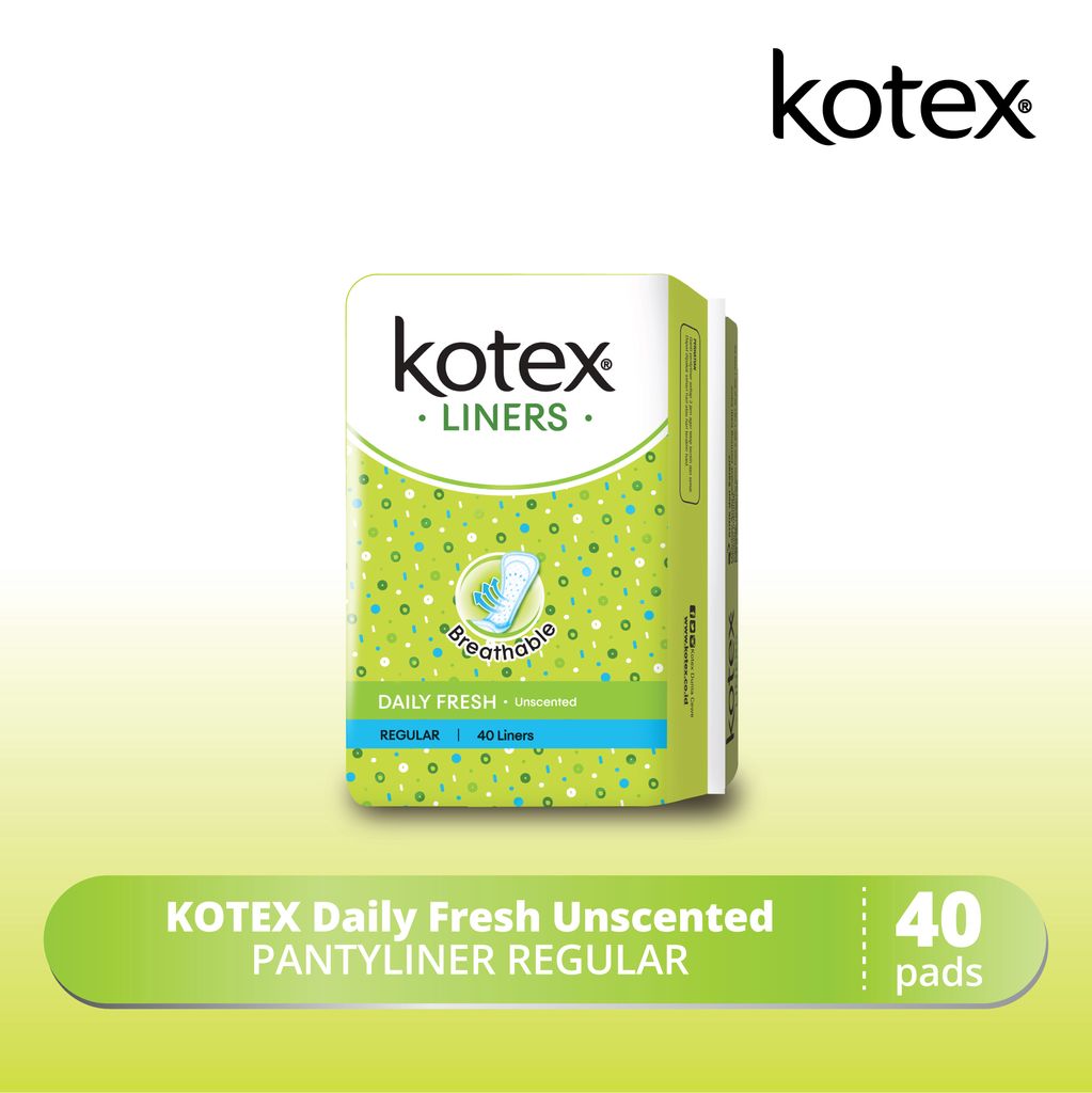Jual Kotex Liners Daily Fresh Unscented 40s Shopee Indonesia