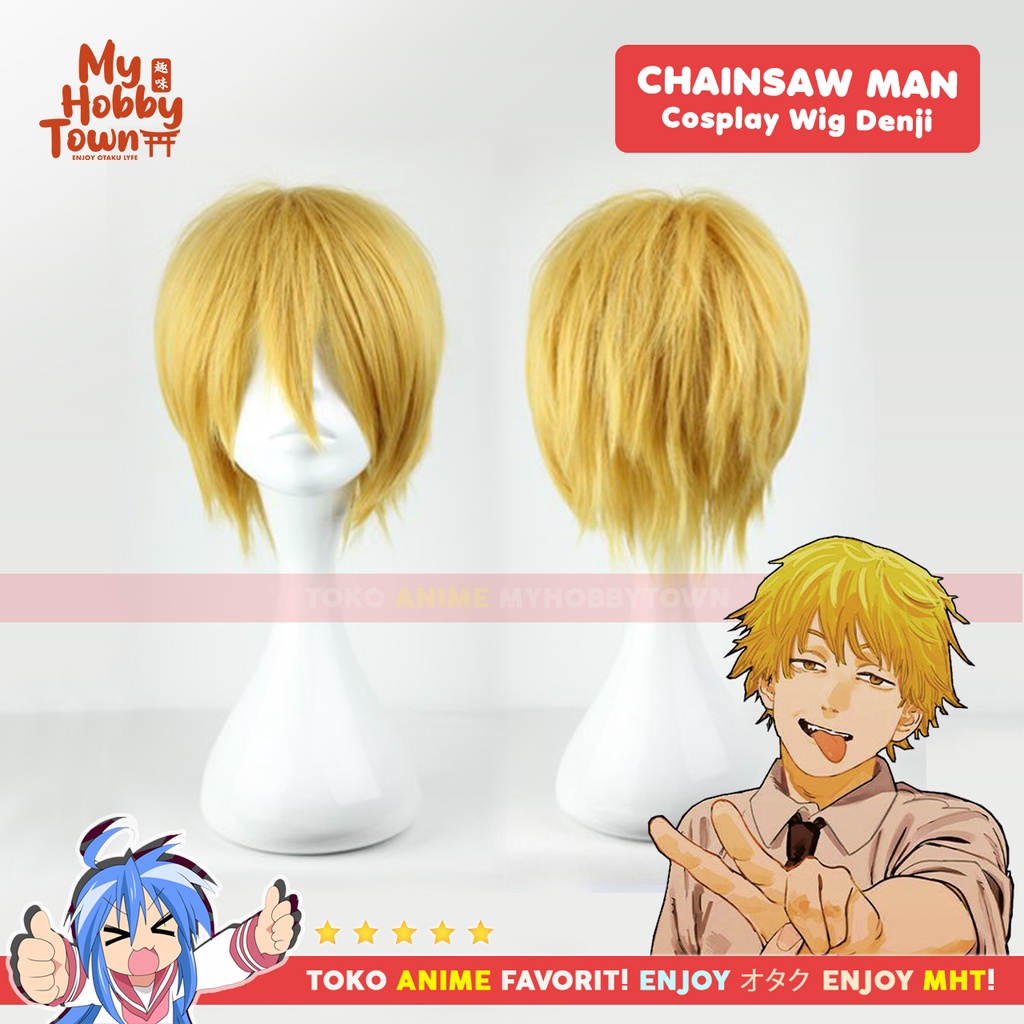 Jual Wig Cosplay Anime Rambut Palsu Chainsaw Man : Denji Blonde | Shopee  Indonesia