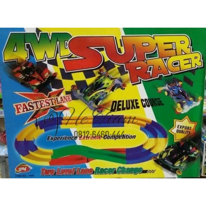 Jual TRACK TAMIYA 2 Jalur Super Two Level Lane Racer Change/Mainan Anak ...