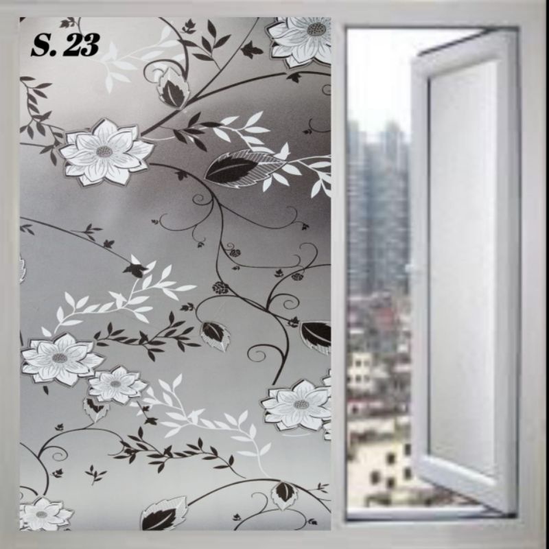 Jual sticker kaca / stiker kaca S23 LEBAR 90 CM PANJANG 50 CM | Shopee ...