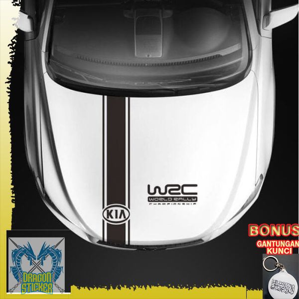 Jual TERMURAH sticker kap mobil kia sticker wrc logo kia bisa diganti ...