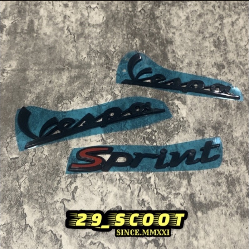 Jual Stiker Emblem Set Vespa Sprint Limited Edition Shopee Indonesia