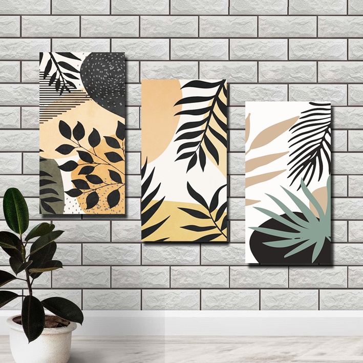 Jual Hiasan Dinding Poster MINI ART DAUN BUNGA TULIP cantik seni foto