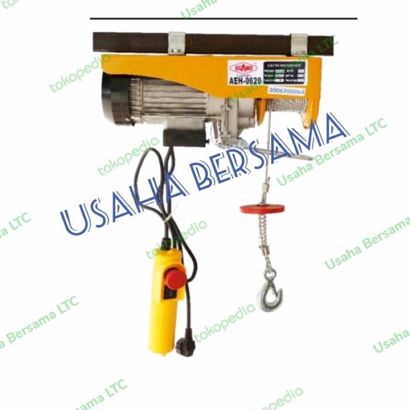 Jual Electric Wire Rope Hoist Asano 600kg x 12m / Katrol Listrik ...