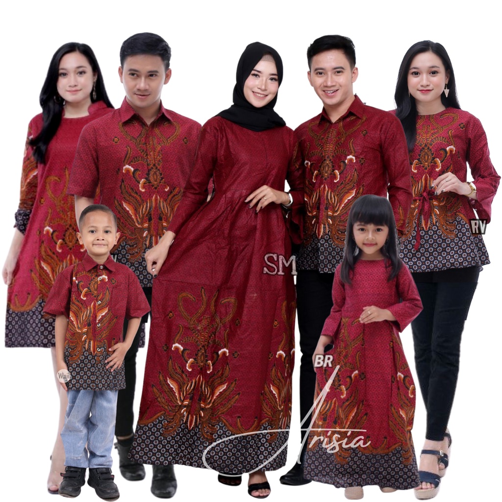 Jual Batik Couple Keluarga Modern Terbaru2021/Baju Couple Keluarga ...