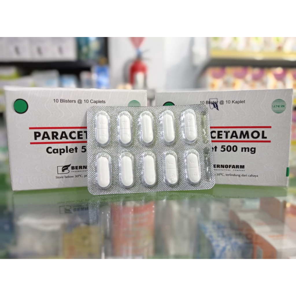 Jual Paracetamol Generik Bernofarm 500mg Tablet Per Strip Shopee