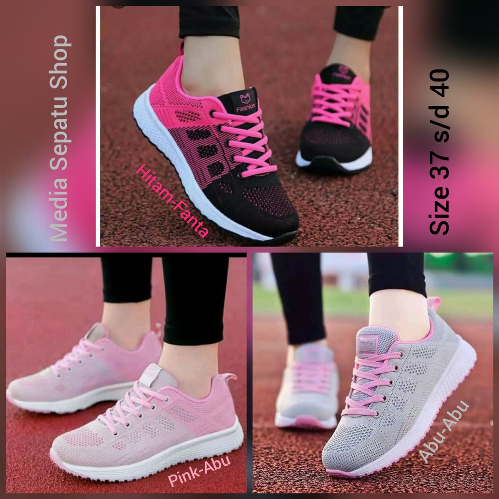 Jual Hot Promo Sepatu Kets Running Wanita Sepatu Sneakers